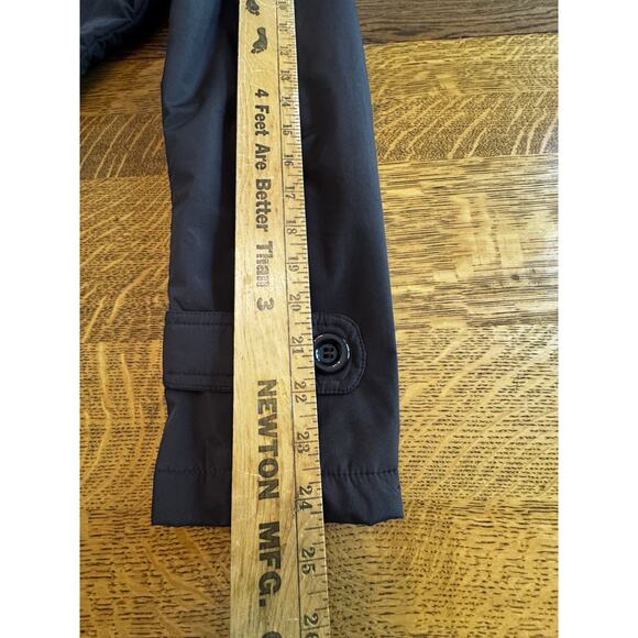 Safira Fashion Collection Women’s Trench Coat Button Front Brown Sz L No Belt - Picture 11 of 14